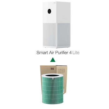 Xiaomi Smart Air Purifier 4 Lite Filtre  / 360 True Cam Hepa Yeni Formullü Filtre Ø200*H308MM Model: AC-M17-SC  Filtresi (Yeşil Formaldehyde)