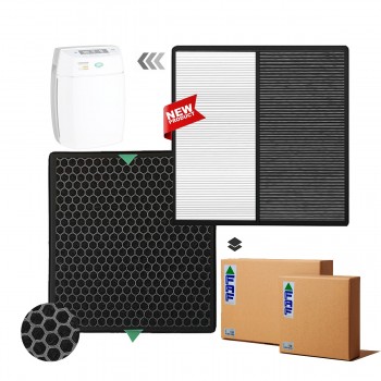 Fakir Luminoso Smart Filtre Hava Temizleyici Uyumlu FAF Marka Double Hepa Karbon Birleşik Filtre  Siyah Beyaz  Smoky Filtre