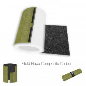 Vestel WHT-402 Hava Temizleyici Filtre Üstü Uyumlu Sargı  Composite Hepa Karbon  2 li Paket Gold Ioniser  Gold Siyah