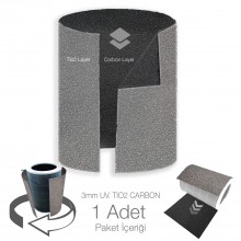 Viomi Smart Air Purifier Pro Hava Temizleyici Filtre Üstü  Uyumlu Sargı UV Tio2 Karbonlu Çift katmanlı Koku Giderici Sünger 3 MM Siyah Gümüş 1 Adet