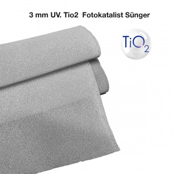 2 Adet 15*15cm. 3mm UV. Tio2 Polimer Sünger Ultraviole, Ozon, Hava Temizleyici, ve Klimalar İçin