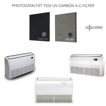 25*100cm. 3mm. UV. Tio2 /Karbonlu Fotokatalist Sünger  Ultraviole, Ozon, Hava Temizleyici, ve Klimalar İçin 