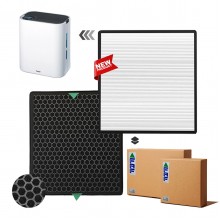 Beurer LR200/LR210 Hava Temizleyici Filtre Faf Marka Uyumlu Ürün Hepa + Karbon Birleşik Filtre   Beyaz Natural