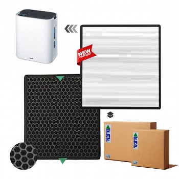 Beurer LR200/LR210 Hava Temizleyici Filtre Faf Marka Uyumlu Ürün Hepa + Karbon Birleşik Filtre   Beyaz Natural