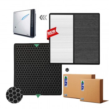 Coway Mamot AP-1005AH Hava Temizleyici Uyumlu Hepa Karbon Birleşik Filtre  Siyah Smoky