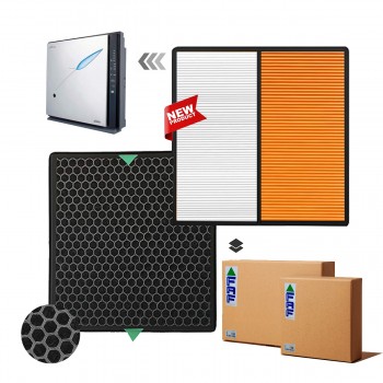 Coway Mamot AP-1005AH Hava Temizleyici Uyumlu Hepa Karbon Birleşik Filtre  Orange  Full Allergy 
