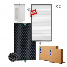 2 Adet Set Dijitsu HT100 Filtre Faf Marka Uyumlu Ürün  Hepa + Karbon Birleşik Filtre   Beyaz