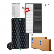 2 Adet Set Dijitsu HT100 Filtre Faf Marka Çift Katmanlı Hepa + Karbon Birleşik Filtre Siyah Smoky Filtre