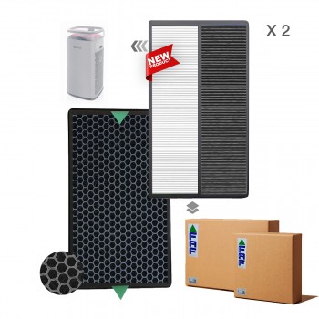 2 Adet Set Dijitsu HT200 Filtre Faf Marka Çift Katmanlı Hepa + Karbon Birleşik Filtre Siyah Smoky Filtre