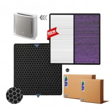 Delonghi AC100 Filtre Faf Marka Çift Katmanlı Hepa + Karbon Birleşik Filtre Mor Antibakteriyel Filtre