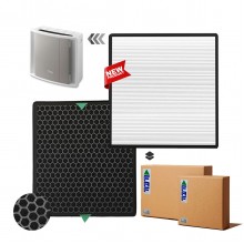 Delonghi AC100 Filtre Hava Temizleyici Uyumlu Hepa Karbon Birleşik Filtre  Beyaz Natural