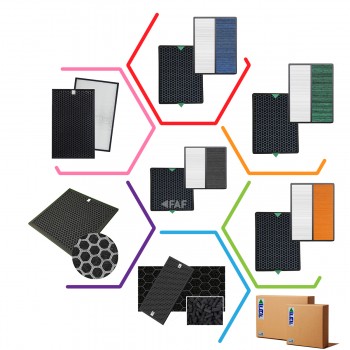 Delonghi AC100 Filtre Faf Marka Çift Katmanlı Hepa + Karbon Birleşik Filtre Yeşil Formaldehit Filtre
