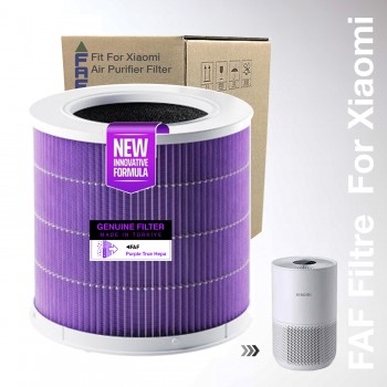Xiaomi Smart Hava temizleyici 4 Compact Filtre, Xiaomi Smart Air Purifier 4 Kompakt Filtre, Mor Antibakteriyel Filtre  / Faf True Hepa 13