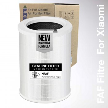 Xiaomi Smart Air Purifier 4 Lite Filtre  /  360 True Cam Hepa Yeni Formullü Filtre Ø200*H308MM Model: AC-M17-SC  Filtresi (Beyaz Natural)