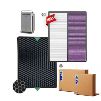 Nikken Air Wellness Power5 Pro Hava Temizleyici Filtre Faf Marka Uyumlu Ürün Hepa + Karbon Birleşik Filtre   Mor Antibacterial