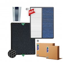 Nikken Air Wellness Power5 KSAP1000 - NKAP100 - 1389 Hava Temizleyici Filtre Faf Marka Uyumlu Ürün Hepa + Karbon Birleşik Filtre   Mavi Allergy