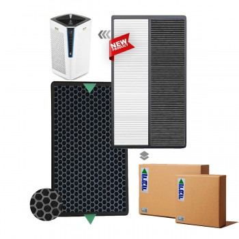 2 Adet Set Karcher AF100 Hava Temizleyici Filtre Faf Marka Uyumlu Ürün  Hepa + Karbon Birleşik Filtre   Siyah