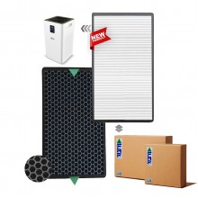 2 Adet Set Karcher AF30 Hava Temizleyici Filtre Faf Marka Uyumlu Ürün  Hepa + Karbon Birleşik Filtre   Beyaz