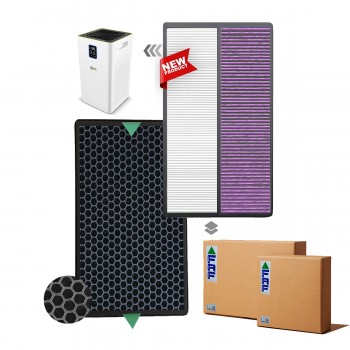 2 Adet Set Karcher AF30 Hava Temizleyici Filtre Faf Marka Uyumlu Ürün  Hepa + Karbon Birleşik Filtre   Mor