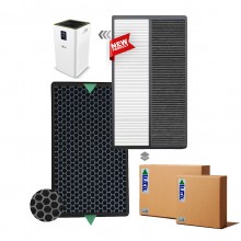 2 Adet Set Karcher AF50 Hava Temizleyici Filtre Faf Marka Uyumlu Ürün  Hepa + Karbon Birleşik Filtre   Siyah