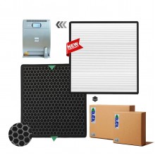 Raks RK-043 Filtre Hava Temizleyici Uyumlu Hepa Karbon Birleşik Filtre  Beyaz Natural