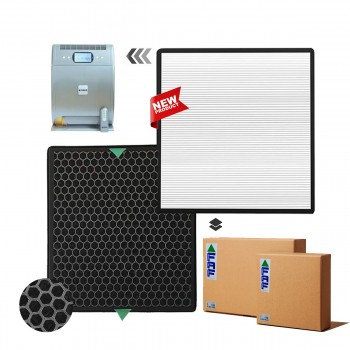 Raks RK-043 Filtre Hava Temizleyici Uyumlu Hepa Karbon Birleşik Filtre  Beyaz Natural