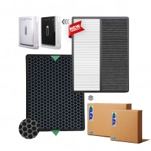 Premier PAP-3680 Hava Temizleyici Filtre Faf Marka Uyumlu Ürün Hepa + Karbon Birleşik Filtre   Siyah Smoky