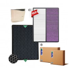 Rain Life NBA-150 Hava Temizleyici Filtre Faf Marka Uyumlu Ürün Hepa + Karbon Birleşik Filtre   Mor Antibacterial