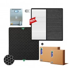 Raks RK-043 Filtre Hava Temizleyici Uyumlu Hepa Karbon Birleşik Filtre  Siyah Smoky
