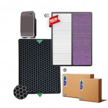 Rowenta PU2120 Hava Temizleyici Filtre Faf Marka Uyumlu Ürün Hepa + Karbon Birleşik Filtre XD6040FO, XD6040  Mor Antibacterial