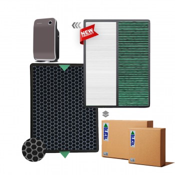 Rowenta PU2120 Hava Temizleyici Filtre Faf Marka Uyumlu Ürün Hepa + Karbon Birleşik Filtre XD6040FO, XD6040 Yeşil Formaldehit