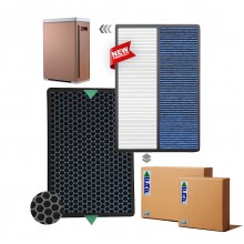 Beko AP8100 Filtre Hava Temizleyici Havamis Filtre Faf Marka Çift Katmanlı Hepa + Karbon Birleşik Filtre Mavi -Beyaz Allergy Filtre
