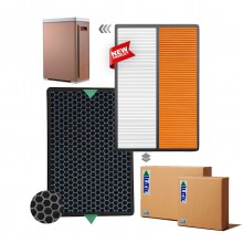Beko AP8100 Filtre Havamis Filtre Hava Temizleyici Faf Marka Çift Katmanlı Hepa + Karbon Birleşik Filtre Turuncu  -Beyaz Allergy Filtre