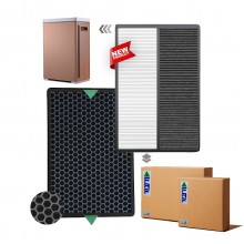 Beko Havamis AP8100 Filtre  Hava Temizleyici Filtre Faf Marka Uyumlu Ürün Hepa + Karbon Birleşik Filtre Siyah-Beyaz Smoky