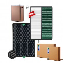 Beko AP8100 Hava Temizleyici Filtre Havamis Filtre Faf Marka Uyumlu Ürün Çift Katmanlı Hepa + Karbon Birleşik Filtre Yeşil -Beyaz Formaldehid Filtre