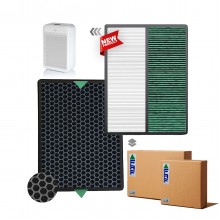 Arzum AR0150 Optima Air Filtre Faf Marka Uyumlu Ürün Çift Katmanlı Hepa + Karbon Birleşik Filtre Yeşil -Beyaz Formaldehid Filtre