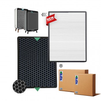 Bissell 3001N Air220- A320 Filtre Hava Temizleyici için Faf Marka Uyumlu Ürün Hepa + Karbon Birleşik Filtre   Beyaz
