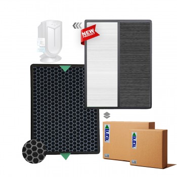 Fakir Vigor Plus Filtre Hava Temizleyici Filtre Faf Marka Uyumlu Ürün Hepa + Karbon Birleşik Filtre Siyah-Beyaz Smoky