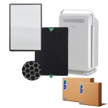 Nikken Air Wellness Power5 Pro Filtre Hava Temizleyic Uyumlu Ürün Hepa + Karbon Birleşik Filtresi   Beyaz Natural