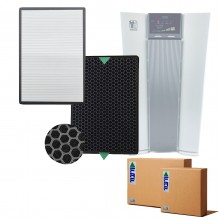 Nikken Air Wellness Power5 Filtre Model KSAP1000 Filtresi - NKAP100 - 389 Hava Temizleyici Filtre Uyumlu Ürün Hepa + Karbon Birleşik Filtre   Beyaz Natural