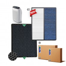 Philips 1000i Serisi Filtre AC1215 /10 Filtre, Hava Temizleyici Uyumlu FY1410 FY1413 Filtre Hepa + Karbon Beyaz Natural Mavi Allergy