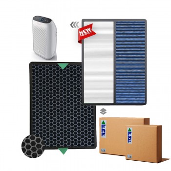 Philips 1000i Serisi Filtre AC1215 /10 Filtre, Hava Temizleyici Uyumlu FY1410 FY1413 Filtre Hepa + Karbon Beyaz Natural Mavi Allergy