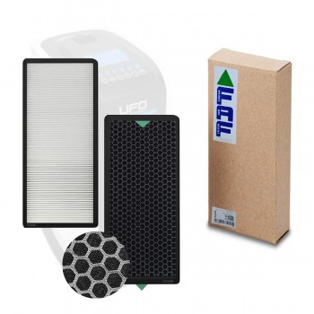 UFO O2 Hava Temizleyici Filtre Tüm Seriler Uyumlu 3 lü Katman Birleşik Filtre 6 cm Tek Katman Kalın TEK Filtre  Beyaz Natural Ufo O2 Yedek Filtre