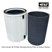 Viomi Smart Pro Air Purifier Filtre - Hava Temizleyici Özel Üretim Karbonlu Hepa Filtre  (Dönüştürülmüş Yenilenmiş  Ürün )