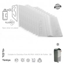 10 Adet Electrolux Pure A9 PA91-404GY Hava Temizleyici  Filtre Üstüne Uyumlu İlave Elektrostatik Toz Tutucu Koruyucu  Ön Filtre