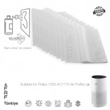 10 Adet Philips AC1715 Hava Temizleyici  FY1700/30 Filtre Üstüne Uyumlu İlave Elektrostatik Toz Tutucu Koruyucu  Ön Filtre