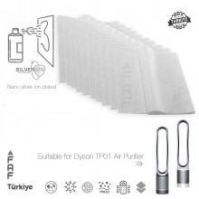 10 Adet Dyson TP01 Hava Temizleyici  Filtre Üstüne Uyumlu İlave Elektrostatik Toz Tutucu Koruyucu  Ön Filtre