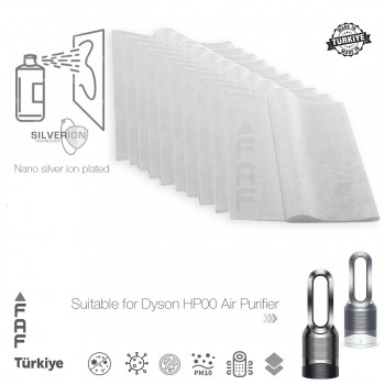 10 Adet Dyson HP00 Hava Temizleyici  Filtre Üstüne Uyumlu İlave Elektrostatik Toz Tutucu Koruyucu  Ön Filtre
