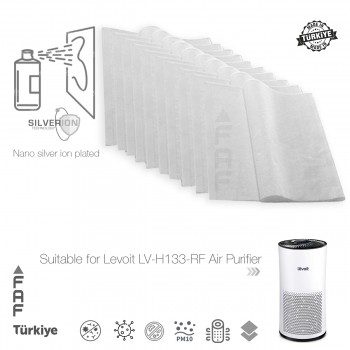 10 Adet Levoit LV-H133-RF Hava Temizleyici  Filtre Üstüne Uyumlu İlave Elektrostatik Toz Tutucu Koruyucu  Ön Filtre