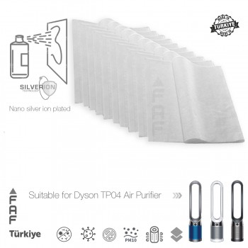 10 Adet Dyson TP04 Hava Temizleyici  Filtre Üstüne Uyumlu İlave Elektrostatik Toz Tutucu Koruyucu  Ön Filtre